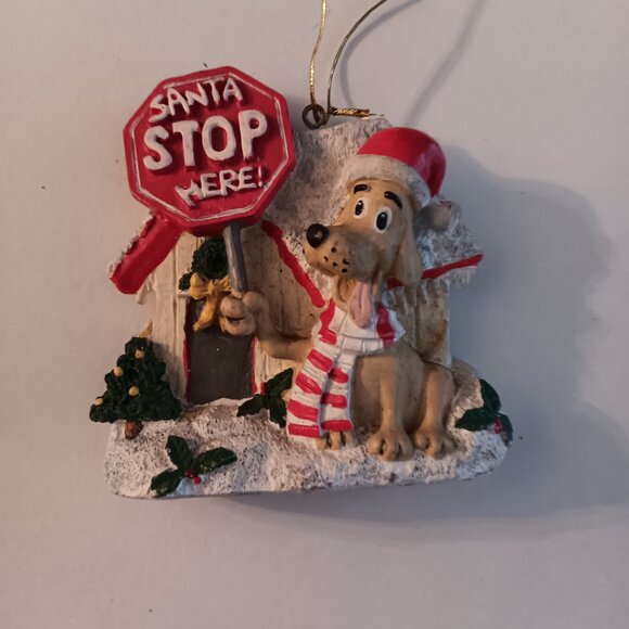 3 PC Dog Christmas Ornaments NWOT - Picture 2 of 7